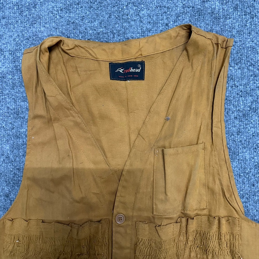 RedHead Hunting Vest Mens Size S Canvas Shell Loops Game Bag Utility Pocket